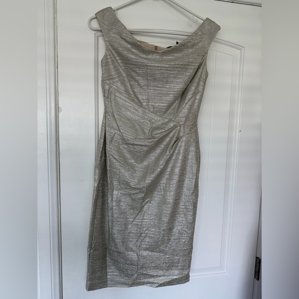 Ralph Lauren Gold Asymmetrical Dress